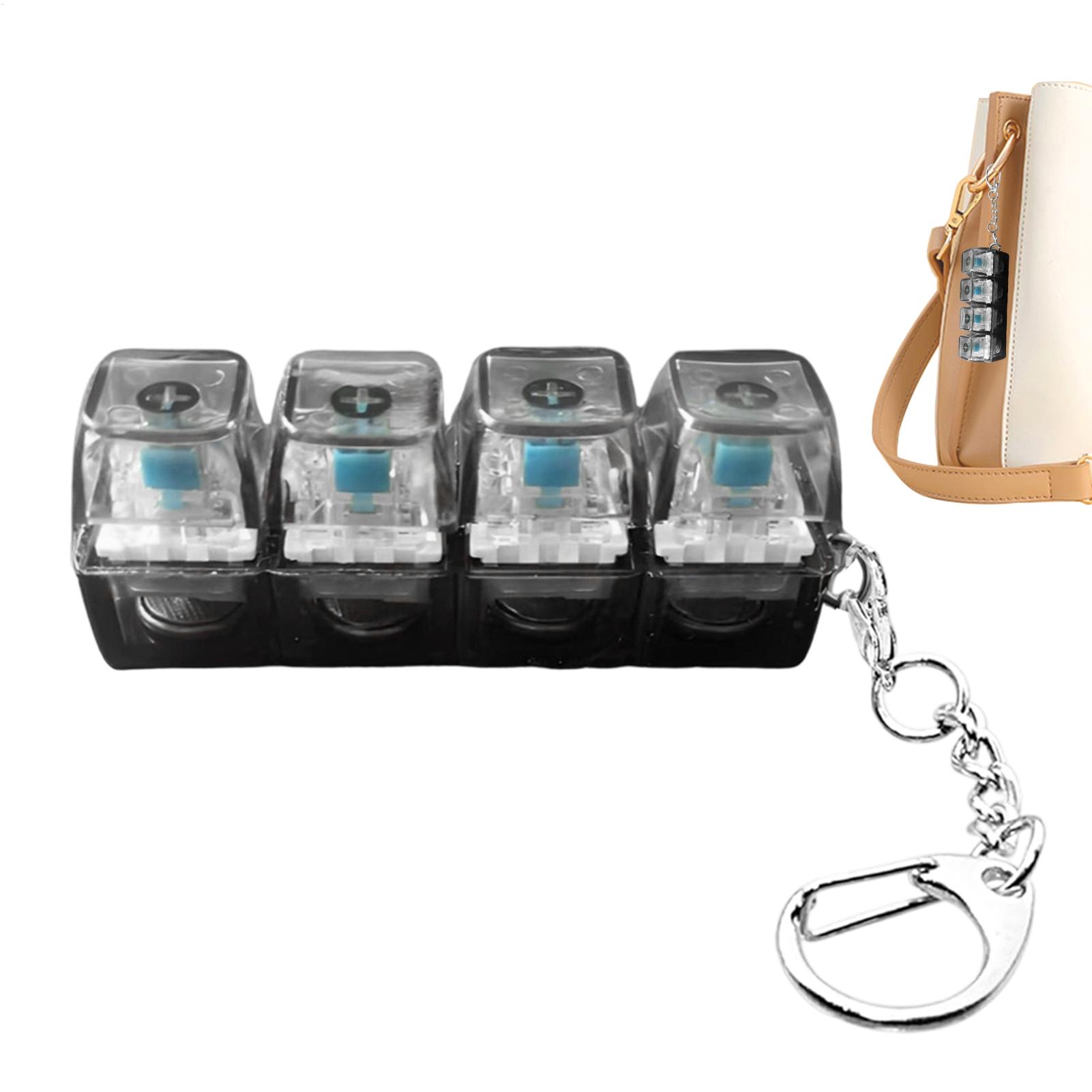 LED Keyboard Keychain Fidget T - Electronics Gadgets For Kids review and price