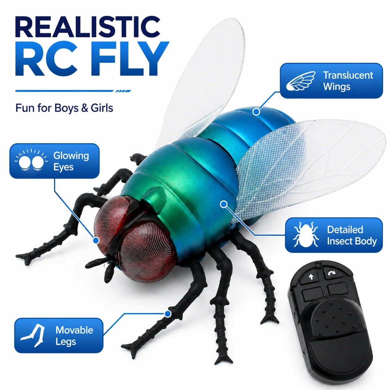 Infrared RC Fly Toy Realistic  - Electronics Gadgets For Kids review and price